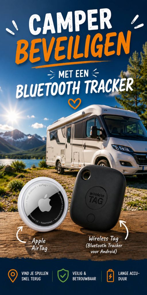 Bluetooth tracker verborgen in een camper